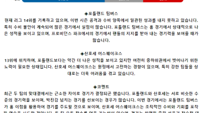 메이저리그사커 5월 16일 11:30 포틀랜드 팀버스 : 산호세 어스퀘이크