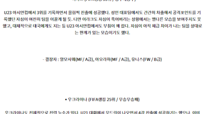 7월25일 이라크 우크라이나 올림픽남자축구 분석 해외스포츠