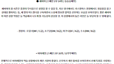 8월24일 프리메라리가 세비야 비야레알 해외축구분석 스포츠분석