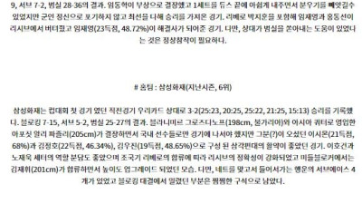 9월24일 KOVO컵 상무 한국전력 국내배구분석 스포츠분석