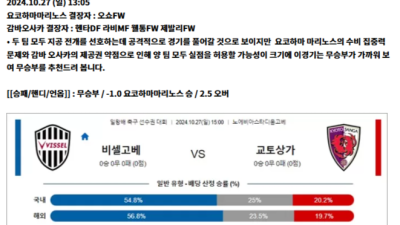 10월 27일 일본FA컵 2경기