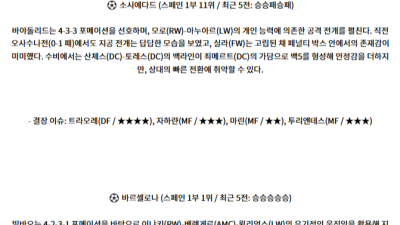 11월 11일 라리가 해외축구분석 스포츠분석 3경기