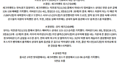 11월 17일 NBA 미국프로농구분석 스포츠분석 5경기