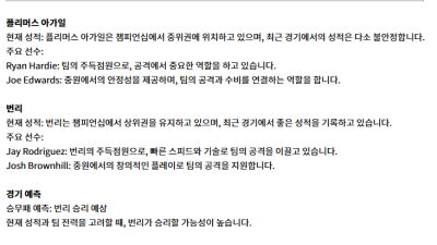 1월 23일 잉글랜드 챔피언쉽 4경기