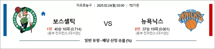 2월 24일 NBA 10경기