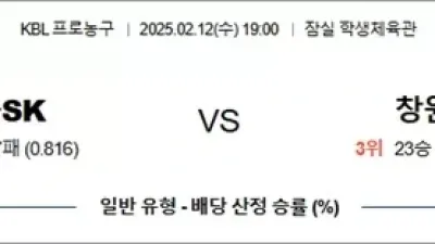 2월 12일 KBL 서울SK vs 창원LG