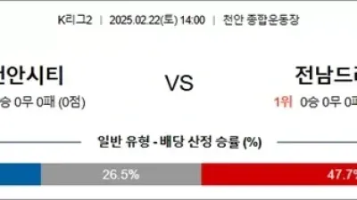2월 22일 K리그2 3경기