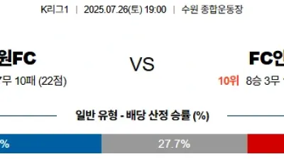07월 26일 K리그 1 3경기