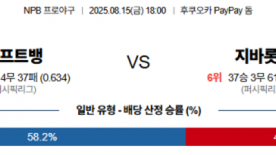 8월 15일 NPB 6경기