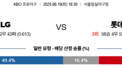 8월 19일 KBO 5경기