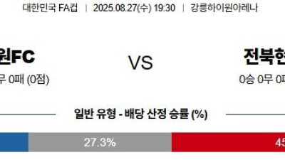 8월 27일 한국FA컵 2경기