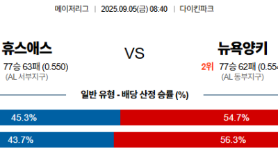 09월05일 MLB 6경기