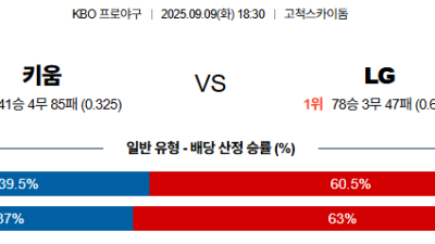 09월09일 KBO 5경기