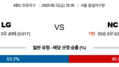 9월 12일 KBO 3경기