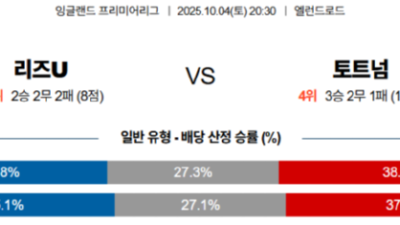 10월 4일 프리미어리그 3경기