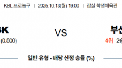 10월 13일 KBL 1경기