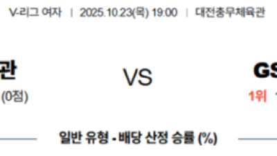 10월 23일 V리그 여자 1경기