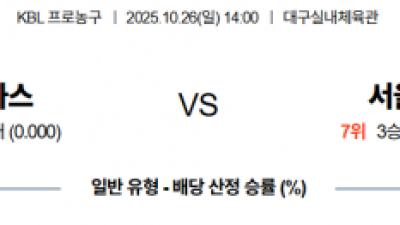 10월 26일 KBL 3경기