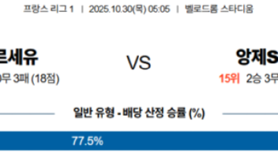 10월 30일 리그앙 4경기