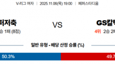 11월 6일 V리그 여자 1경기