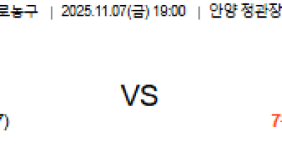 11월 7일 KBL 1경기