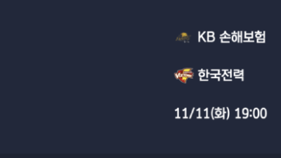 11월 11일 V리그 남자 1경기