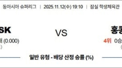 11월 12일 동아시아 슈퍼리그