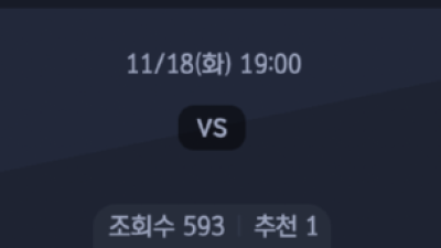 11월18일 V리그 여자 1경기