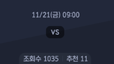 11월 21일 NBA 4경기