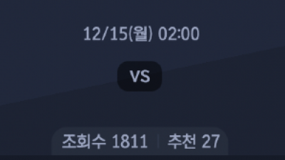 12월 15일 세리에A 2경기