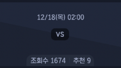 12월 18일 FIFA 인터컨티넨탈 컵 1경기