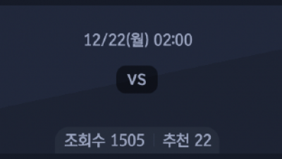 12월 22일 세리에A 2경기