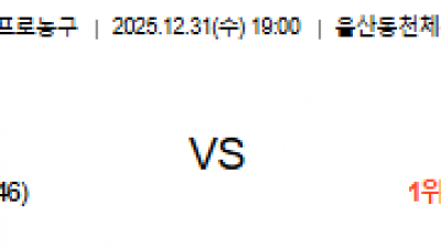 12월 31일 KBL 1경기