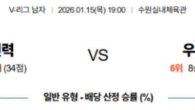 1월 15일 V리그 남자 1경기