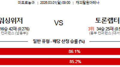 3월 1일 NBA 5경기