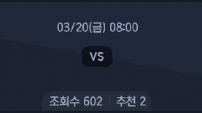 3월 20일 NBA 8경기