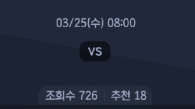 3월 25일 NBA 4경기