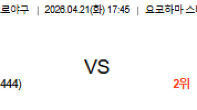 4월 21일 NPB 6경기